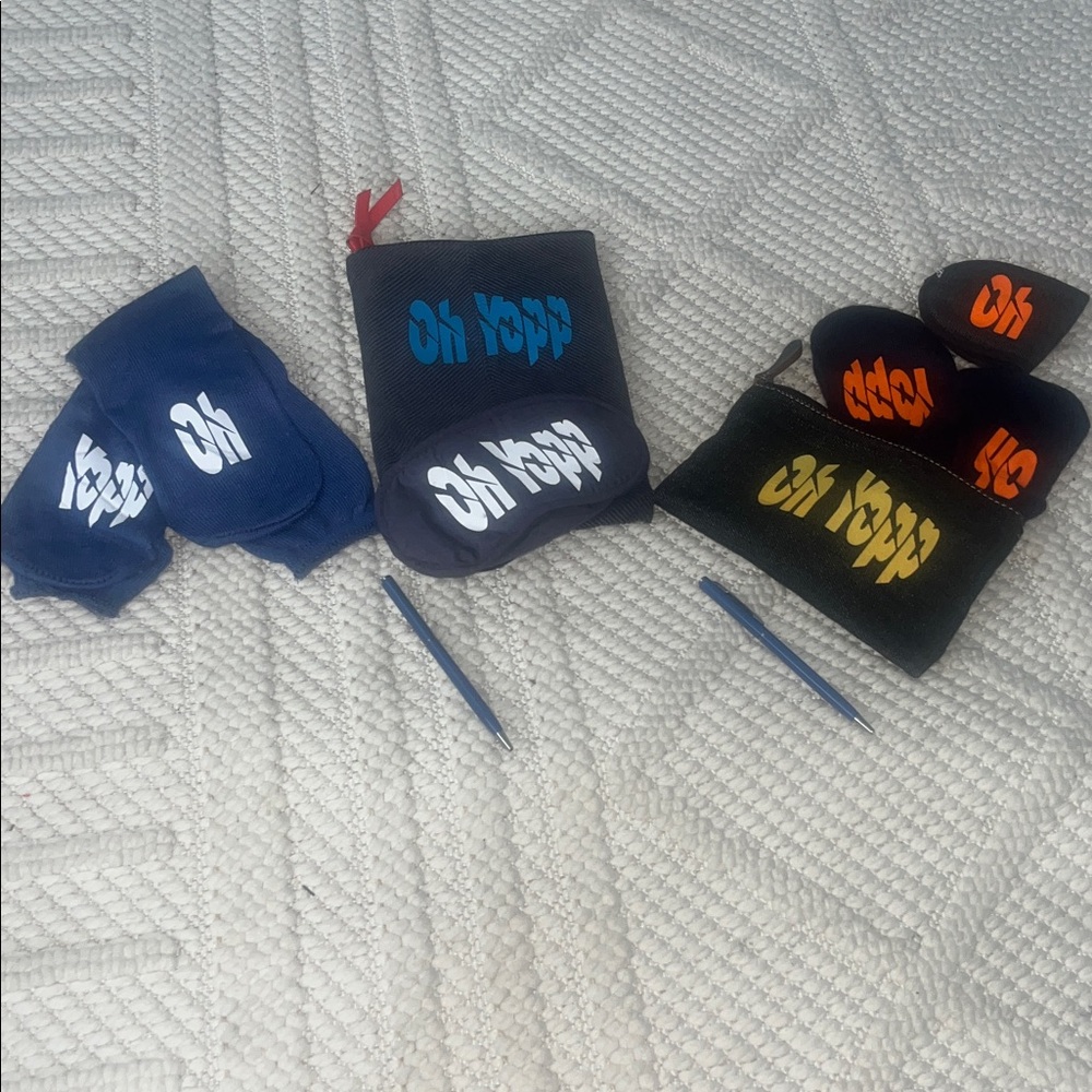 SOLD.Navy Blue His & Hers mini Travel Bag Set